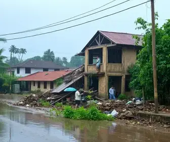 casas desabam na Zona Sul de SP